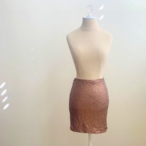 Luca & Grae Brown Sequin Skirt